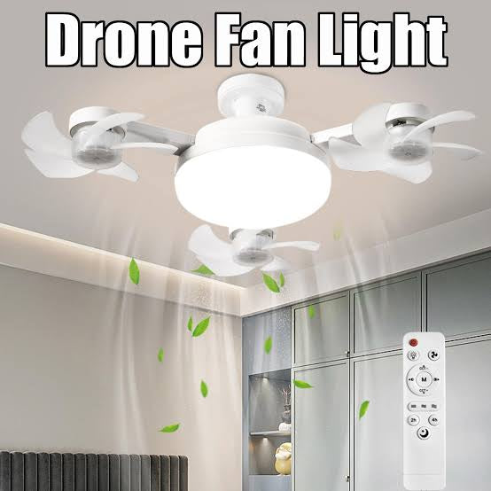 Smart LED Ceiling Fan with Drone-Style Design