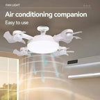 Smart LED Ceiling Fan with Drone-Style Design