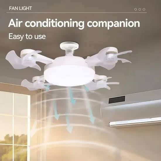 Smart LED Ceiling Fan with Drone-Style Design