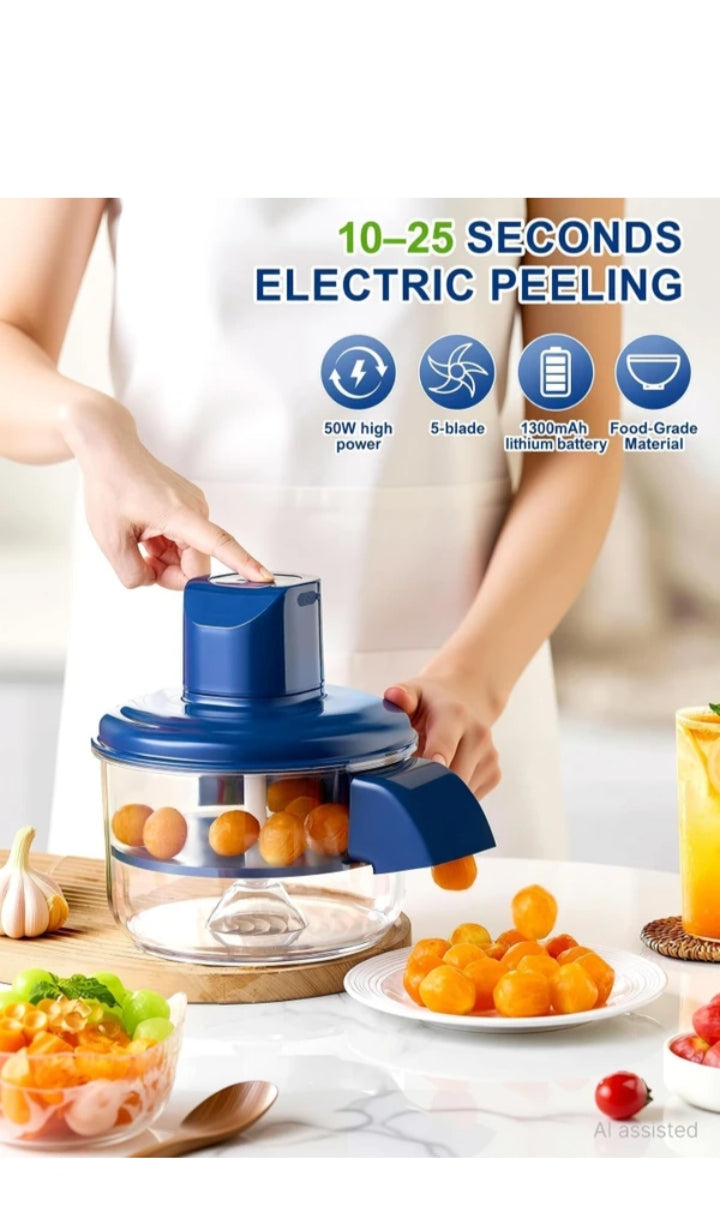 Automatic Garlic Peeler – Electric Garlic Skin Remover & Kitchen Helper
