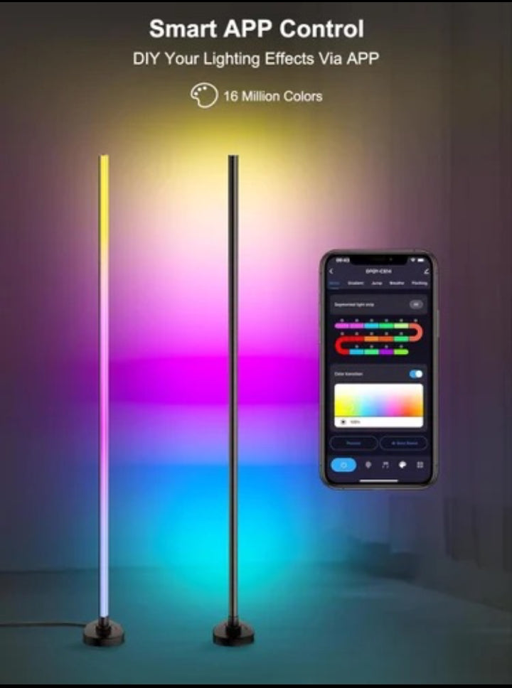 RGB Smart Floor Lamp – App & Remote Controlled LED Corner Light