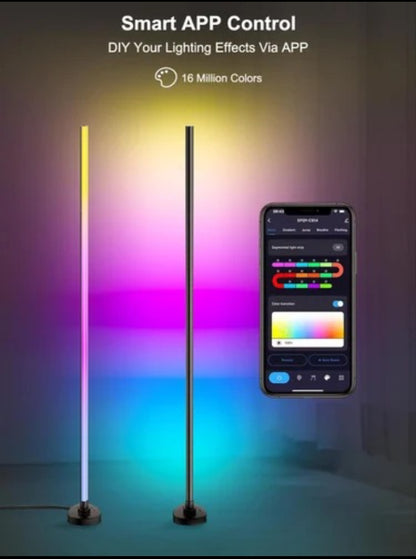 RGB Smart Floor Lamp – App & Remote Controlled LED Corner Light