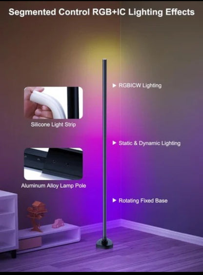 RGB Smart Floor Lamp – App & Remote Controlled LED Corner Light