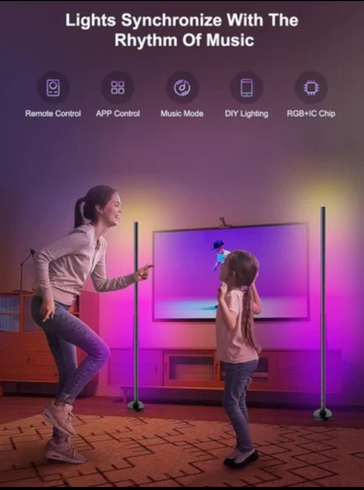 RGB Smart Floor Lamp – App & Remote Controlled LED Corner Light