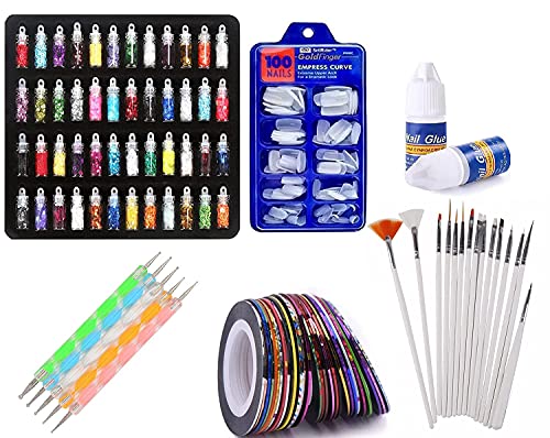 Acrylic Nail Kit for Beginners with Everything and 12 PCS Gel Nail Polish  Kit with UV Light 2-in-1, Large Capacity Monomer Acrylic Nail Liquid,  Glitter Nail Acrylic Powder for Nail Art Extension